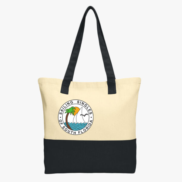Colorblock Cotton Tote Thumbnail